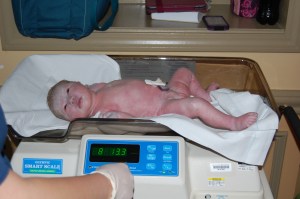 Weighing in at a dainty 8lb, 13 oz.