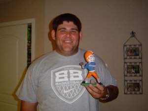 Drew with Chris Leake